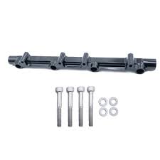 MCP-12050-BFR-BLACK High flow racing billet fuel rail