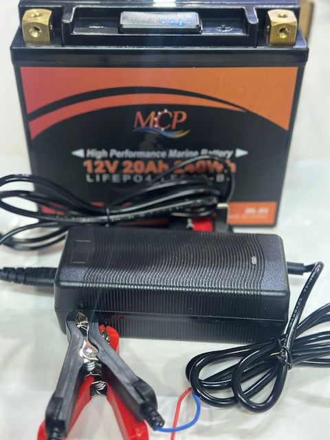 MCP-12V/20AH/240Wh-high performance marine Battery (LIFEPO4 LFP12-BS) With charger