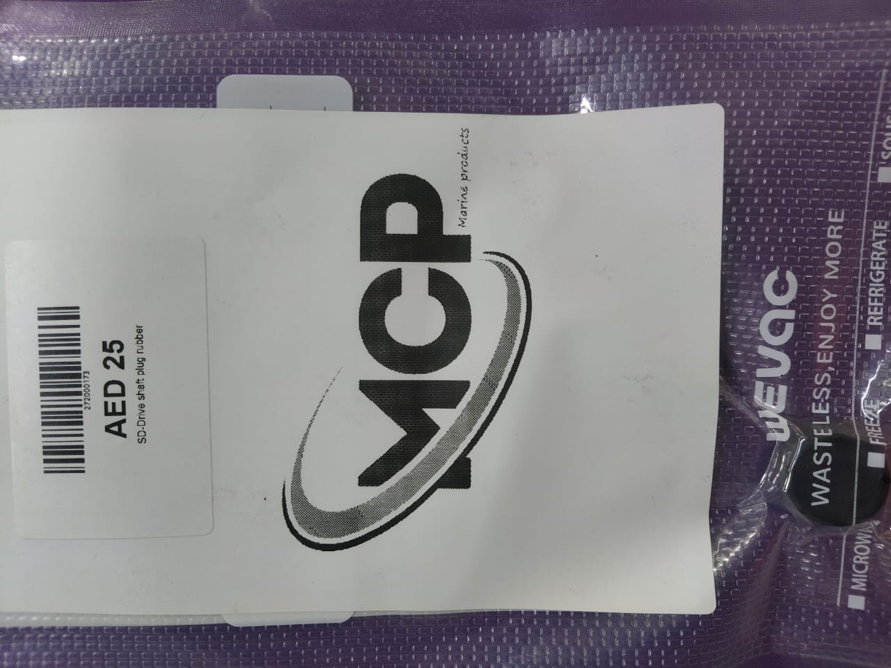 272000173 Sea doo drive shaft plug rubber