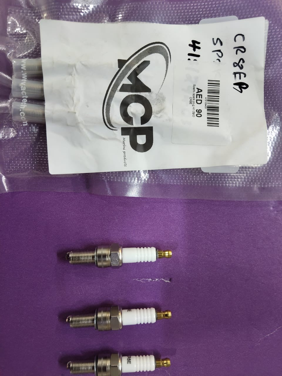 Sea doo spark plug KR9E-G 1Kit (1Kit=3Pc)